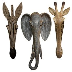 Design Toscano Animal Masks of The Savannah