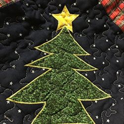 Christmas Night 3-piece Bedding Quilt Set with 2 Standard Sham