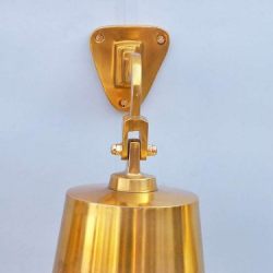 Brass Hanging Ship's Bell 9" - Brass Bell - Decorative Brass Bell