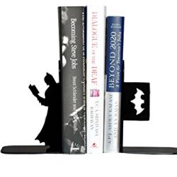 HeavenlyKraft Batman Book Reading Decorative Metal Bookend