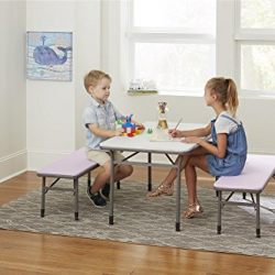 COSCO Kids Adjustable Height 3pc Set, 2 Benches