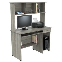 Inval Computer Desks, Smoke Oak