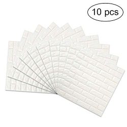 3D Brick Wall Stickers, FOME PE Foam 3D Brick Wall Tile Easy