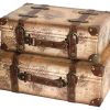 Vintiquewise(TM) Old World Map Leather Vintage Style