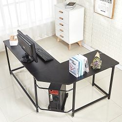 EGNM L Shaped Home Office Corner Computer Desk