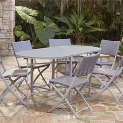Cosco Outdoor Dining Set with Chair Storage