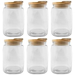 Blue Harbor (6 Pack) Glass Jar Set 91oz Storage Jars