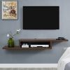 Martin Furniture Asymmetrical Floating Wall Mounted TV Console