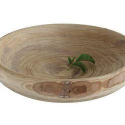 Creative Co-op Decorative Paulownia Wood Bowl