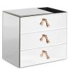 Beautify Large Mirrored Glass Jewelry Box and Cosmetic