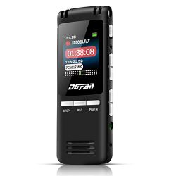 DGFAN Voice Recorder, 560 Hours Rechargeable 8GB