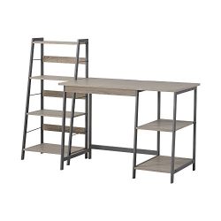 Homestar 2 Piece Laptop Desk & 4-Shelf Bookcase Set