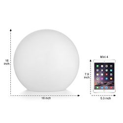 LOFTEK LED Light Ball : 16-inch Cordless Floating Pool Ball