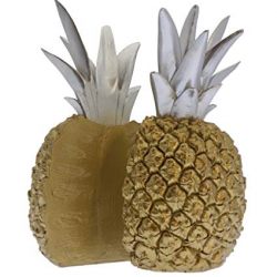 Streamline Pineapple Split - Decorative Bookend Set