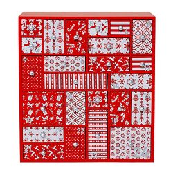 Wooden Advent Calendar with Drawers | Large Christmas