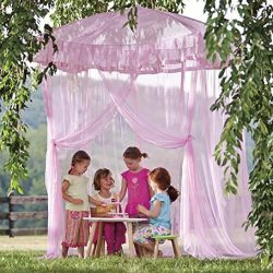 Sparkling Lights Hanging Bed Canopy Play Tent