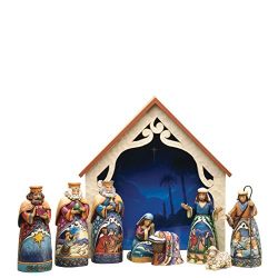 Jim Shore Heartwood Creek 9-Piece Mini Nativity Set