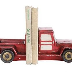 Creative Co-op Set of Red Resin Truck Bookends