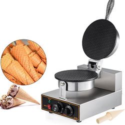 Happybuy 110V Electric Ice Cream Cone, Egg Roll Waffle Maker