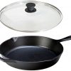 Lodge Seasoned Cast Iron Skillet w/Tempered Glass Lid