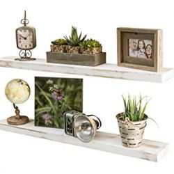 del Hutson Designs-Rustic Pine Floating Shelves