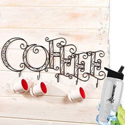 Gift Included- Kitchen Wall Mounted Coffee Mug Cup