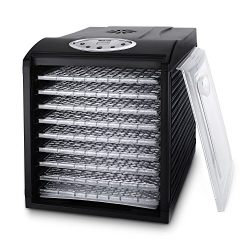 Food Dehydrator Machine by BESTEK, 9 Trays Quiet Fruit Dryer