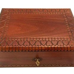 MilmaArtGift Extra Large Wooden Box with Lock