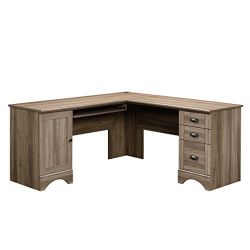Sauder Harbor View Computer Desk,Salt Oak Finish
