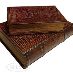 Celtic Eternal Knot Secret Book Box Set of 2 Hidden Storage