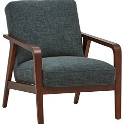 Rivet Huxley Mid-Century Accent Chair, Marine Blue