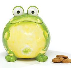 Toby The Toad Frog Cookie Jar Canister For Kitchen