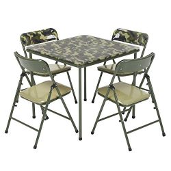 COSCO Kids Pinch-Free 5pc Vinyl Set, Camo with Green Frame