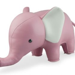 Zuny Classic Series Elephant Pink Animal Bookend