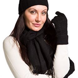 Fishers Finery Women's 100% Cashmere Hat Glove