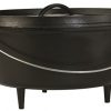 Lodge Deep Camp Dutch Oven, 10 Qt ,Black