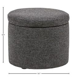 Rivet Madison Lift-Top Modern Storage Ottoman