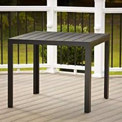 Cosco Outdoor Resin Slat, Square Dining Table