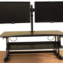 Rocelco DADR Premium Height Adjustable Sit/Stand Desk