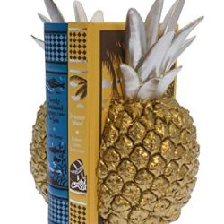 Streamline Pineapple Split - Decorative Bookend Set