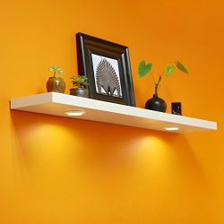 WELLAND Floating Wall Shelf with Battery Powered Touch 