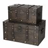 SLPR Alexander Wooden Trunk Chest with Straps