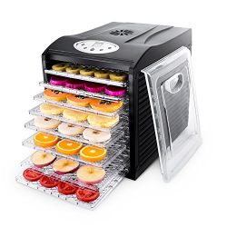 Food Dehydrator Machine by BESTEK, 9 Trays Quiet Fruit Dryer