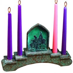 Abbey Gift Bethlehem Journey Advent Candleholder with Candles