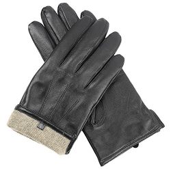 Men's Premium Sheepskin Cashmere Lined Leather Gloves