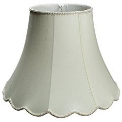 Shantung Silk Bell Lamp Shade w/ scalloped bottom