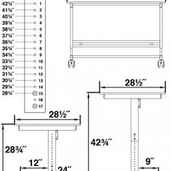 48" Stand Up Desk w/FREE Monitor Mount