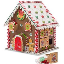 Wooden Gingerbread House Countdown to Christmas
