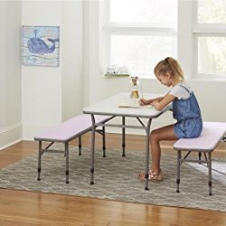 COSCO Kids Adjustable Height 3pc Set, 2 Benches