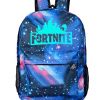 OPENDIY Fortnite School Backpack Cool Luminous Schoolbag